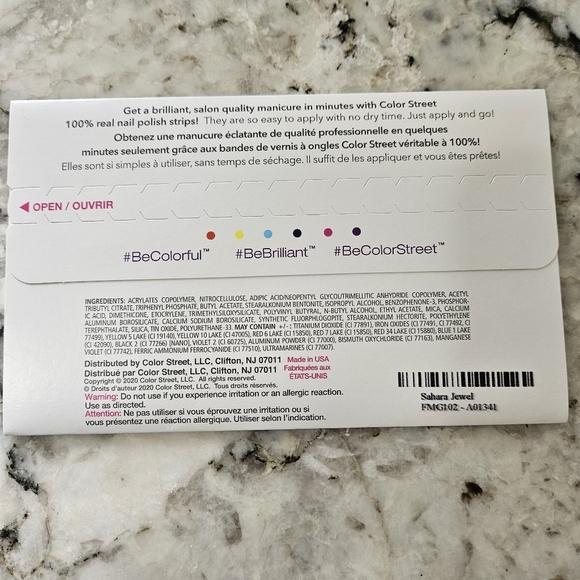 Color Street Nail Polish Strips-Retired-Sahara Jewel (Brown) - Picture 2 of 3